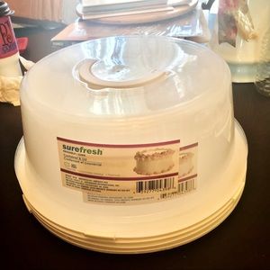 Surefresh cake container with lid  NWT! Set of 4 🔥FIRM PRICE🔥